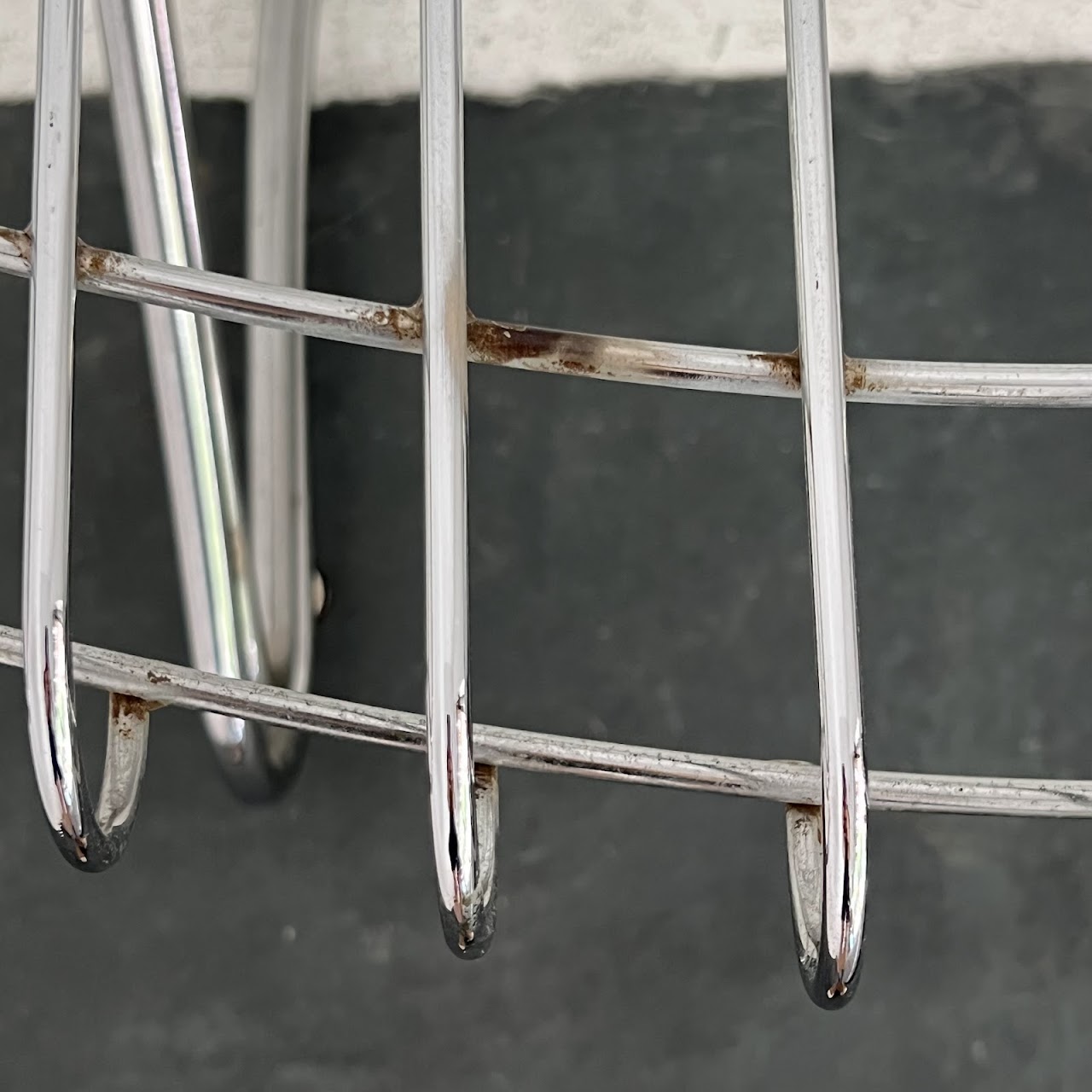 1970s Italian Chromed Steel Cantilever Chair