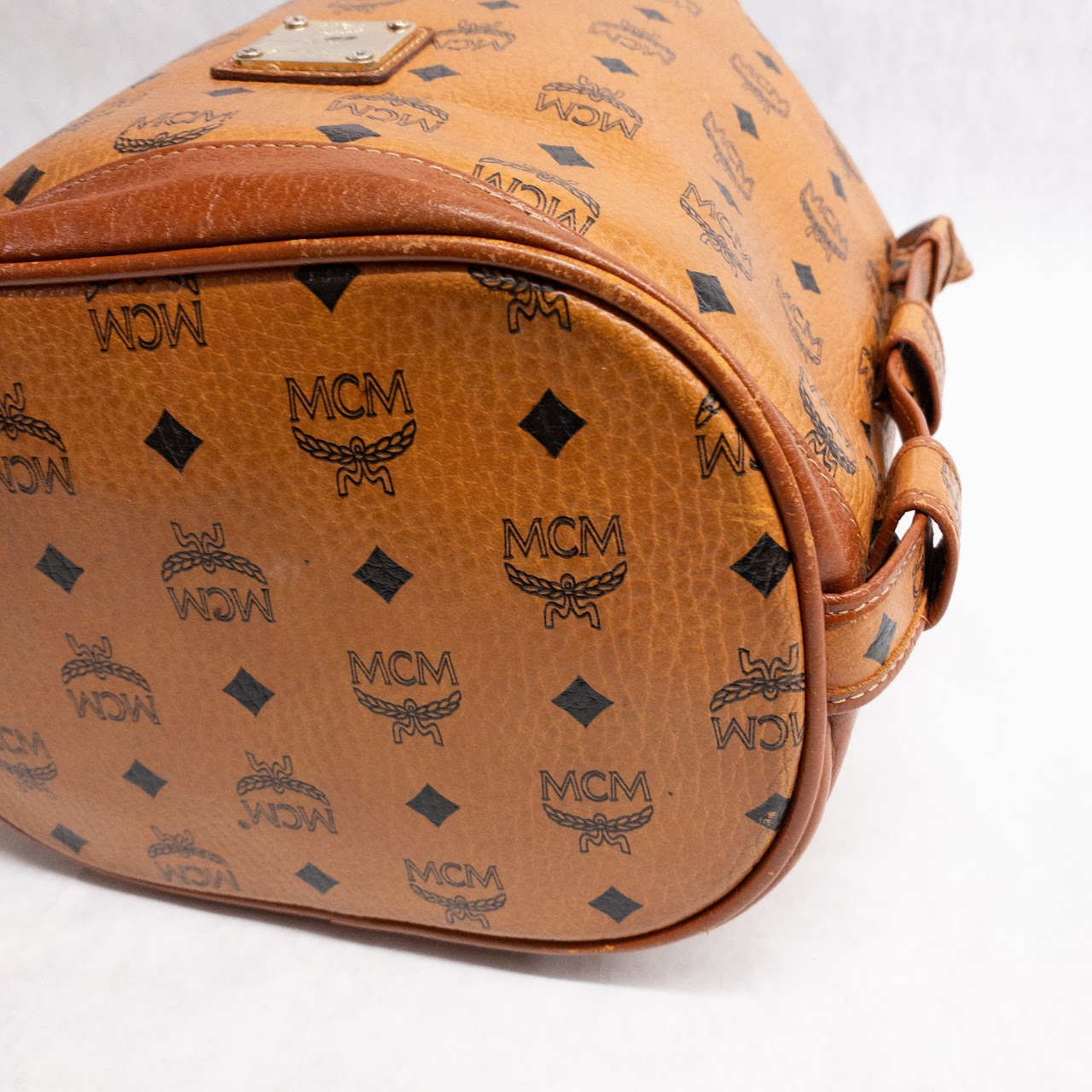 MCM Visetos Bucket Bag & Pouch Set