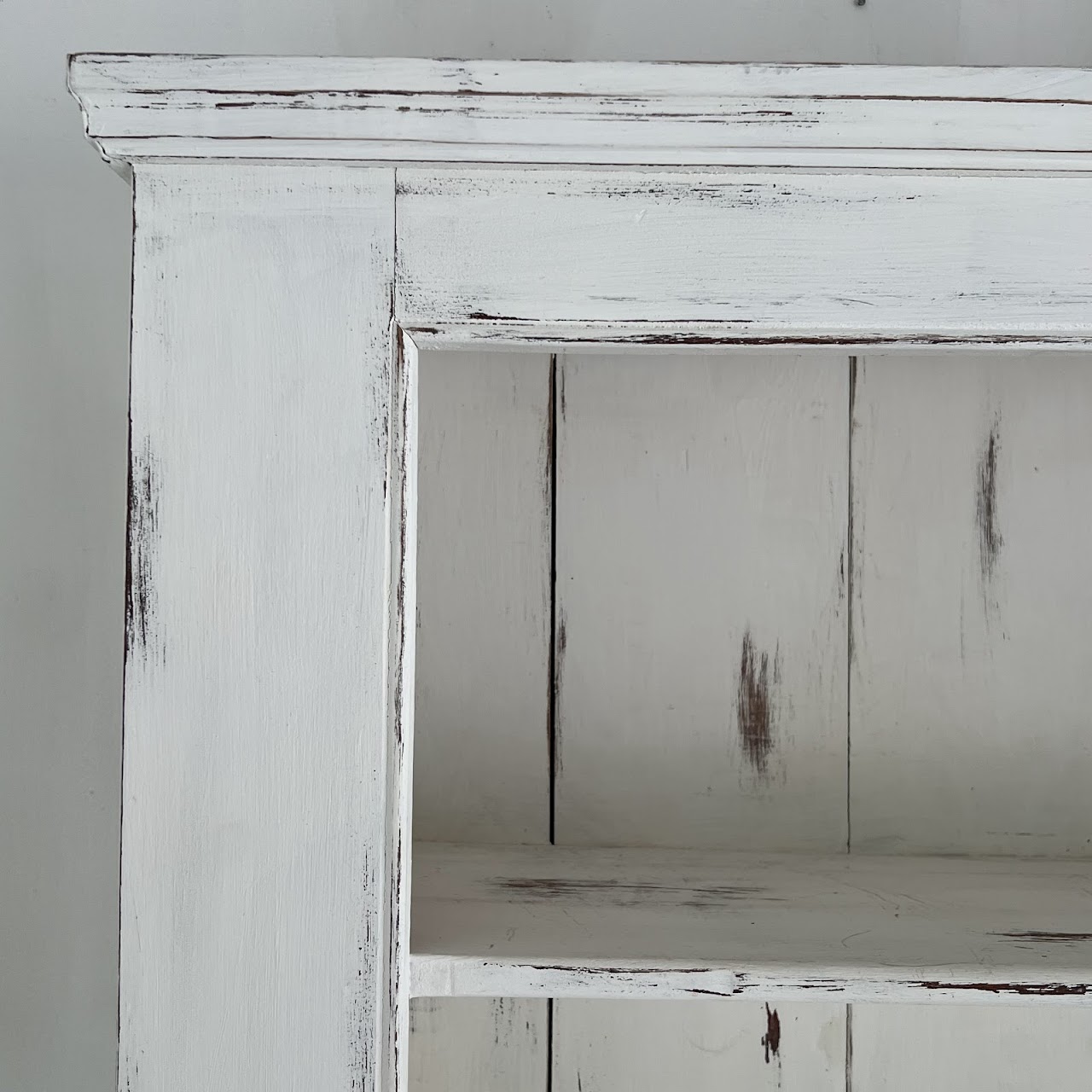 Rustic Painted Pine Hutch