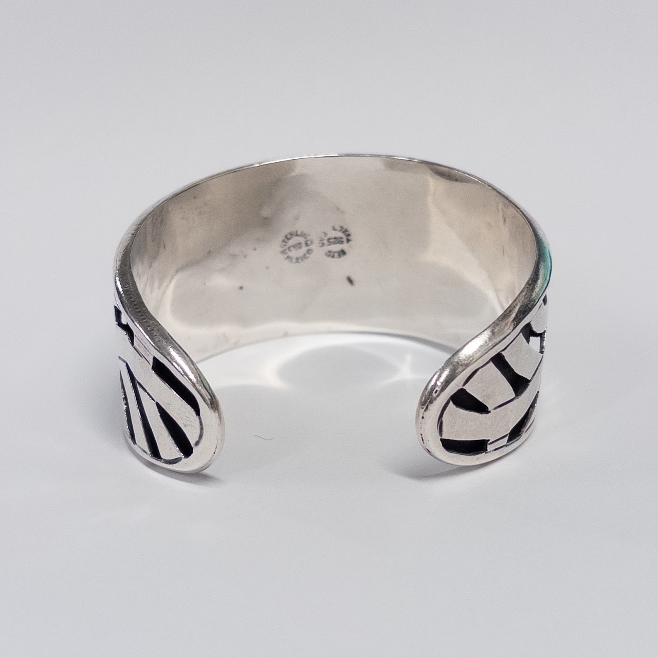 Sterling Silver Beto Aztec-Motif Cuff Bracelet