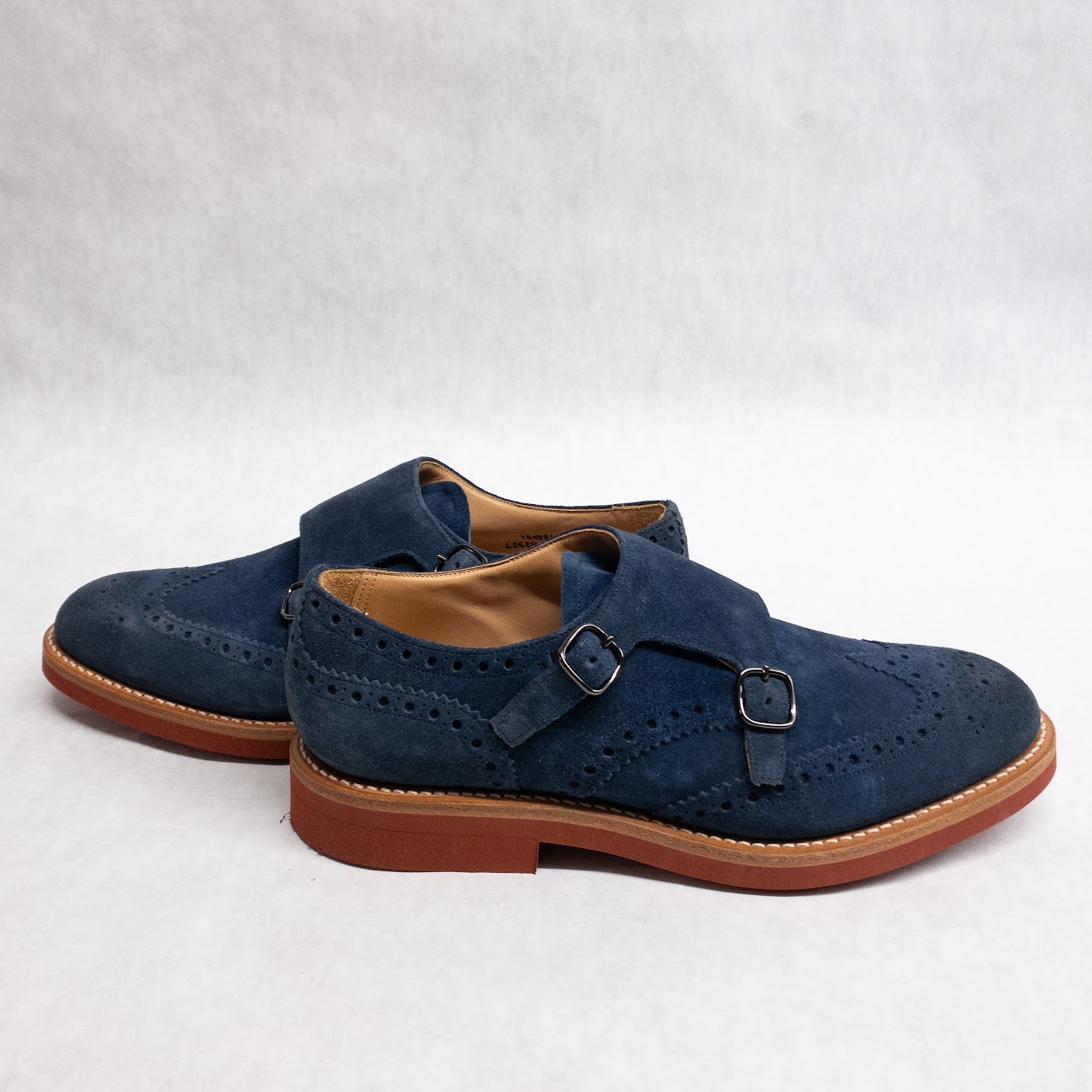 Church's MINT Kelby Suede Monk Strap Shoes