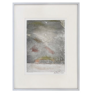 'Silk Road' Signed Contemporary Abstract Etching and Chine Collé