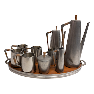 Royal Holland Pewter Mid-Century 13-Piece Coffee & Tea Set