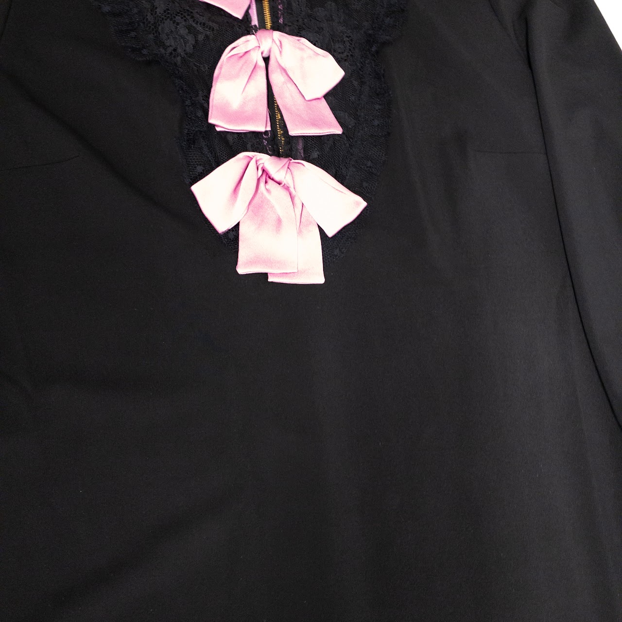 Gucci Lace Trim Bow Front Dress