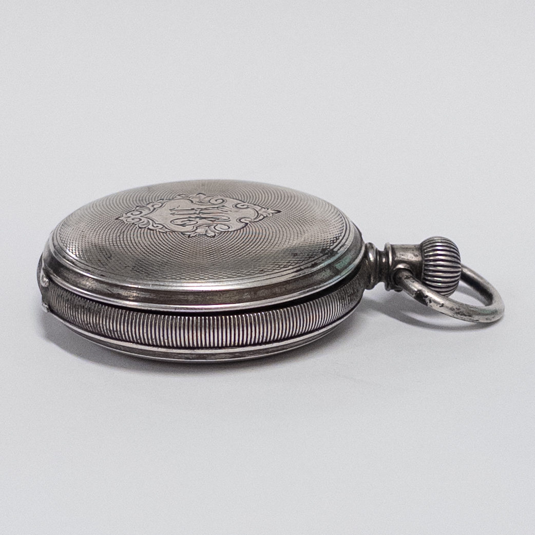 Coin Silver A.W.W.Co. Waltham and Elgin National Watch Co. Pocket Watch