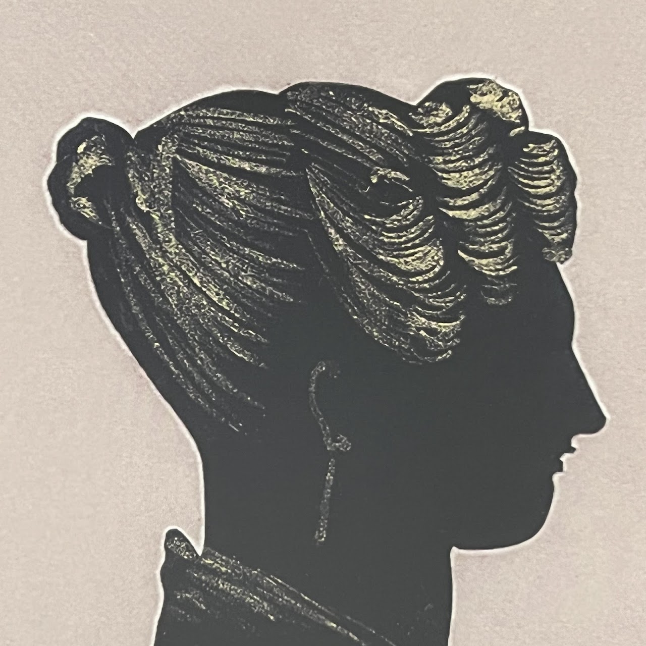 Victorian Portrait Silhouette Print