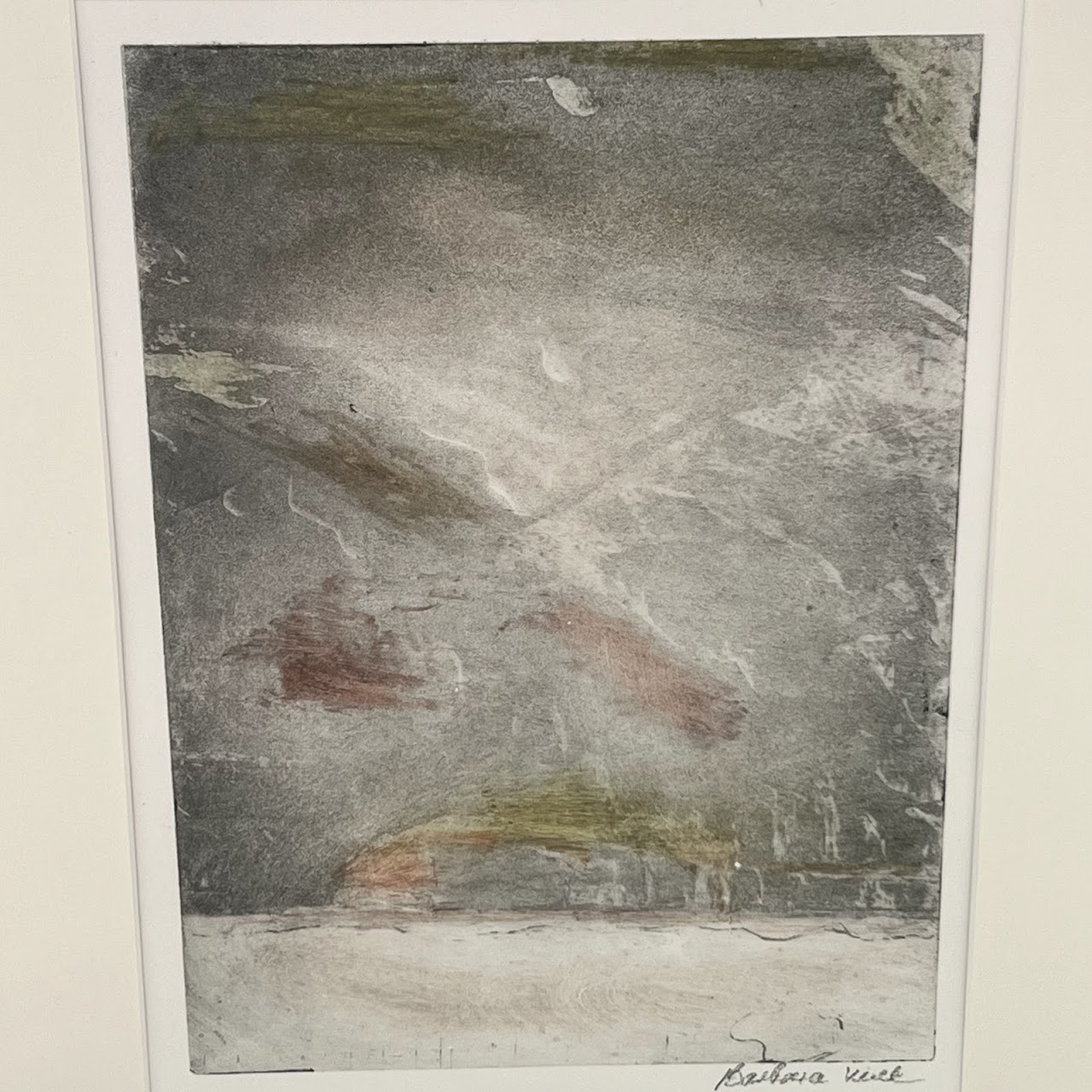 'Silk Road' Signed Contemporary Abstract Etching and Chine Collé