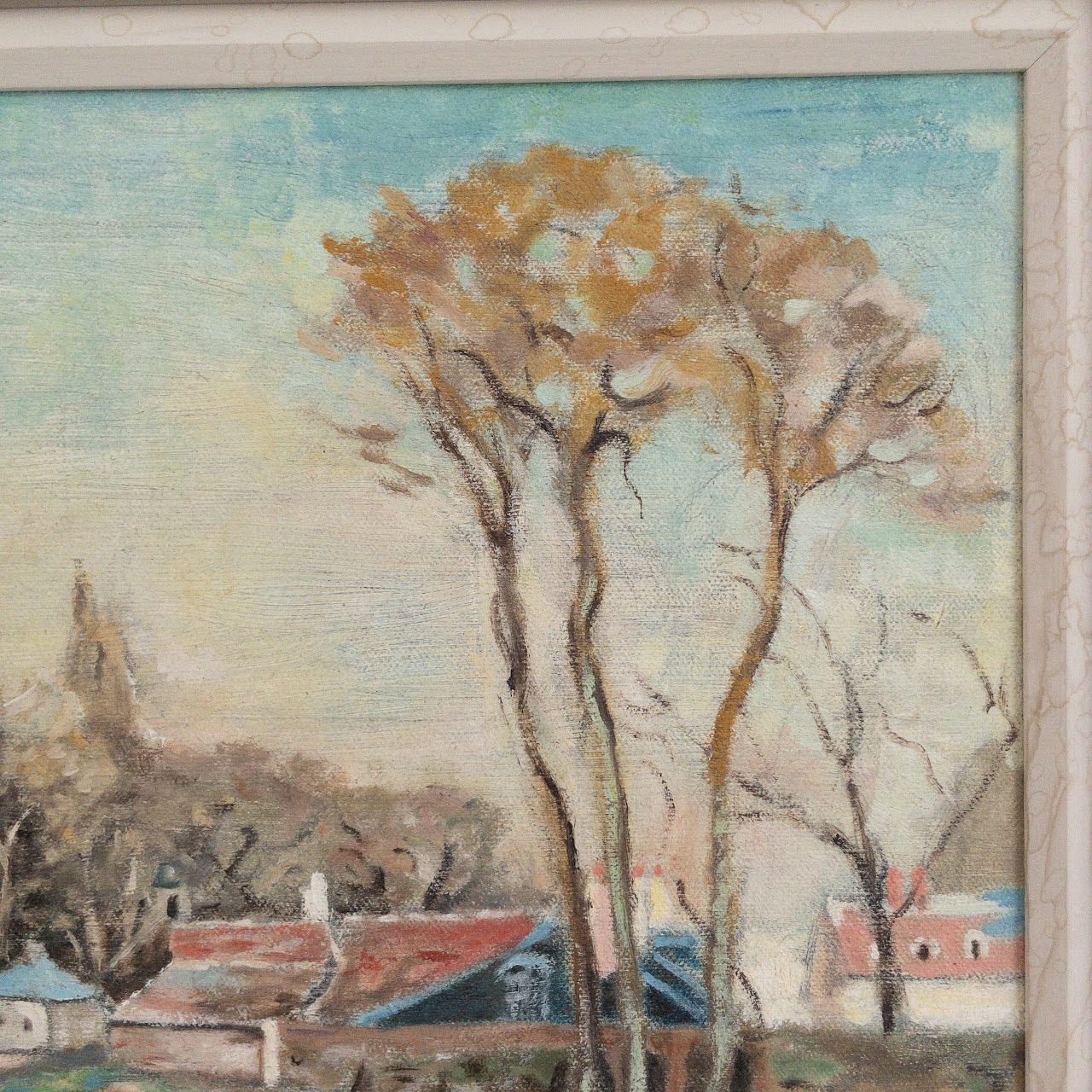 FR Signed Small Town Painting