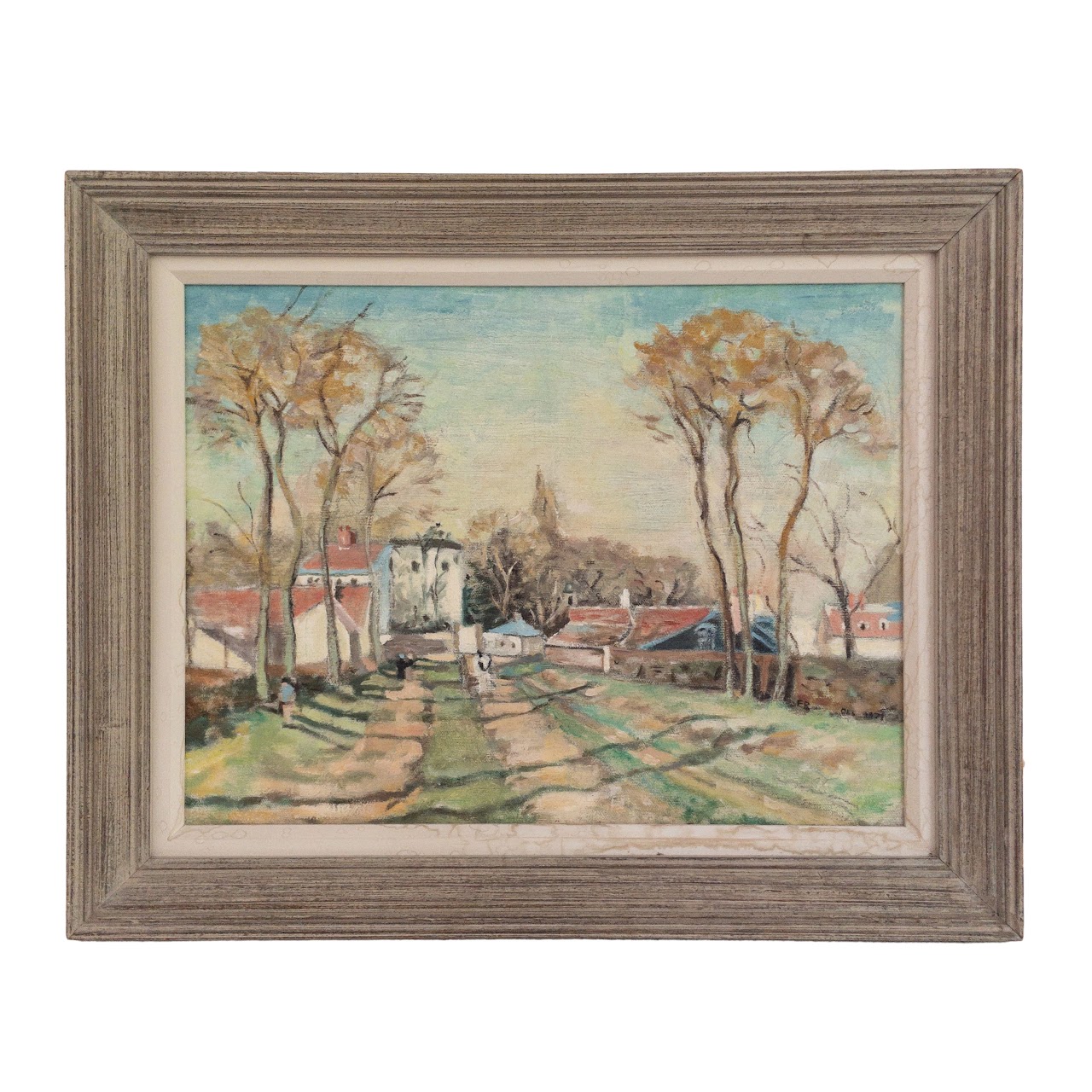 FR Signed Small Town Painting