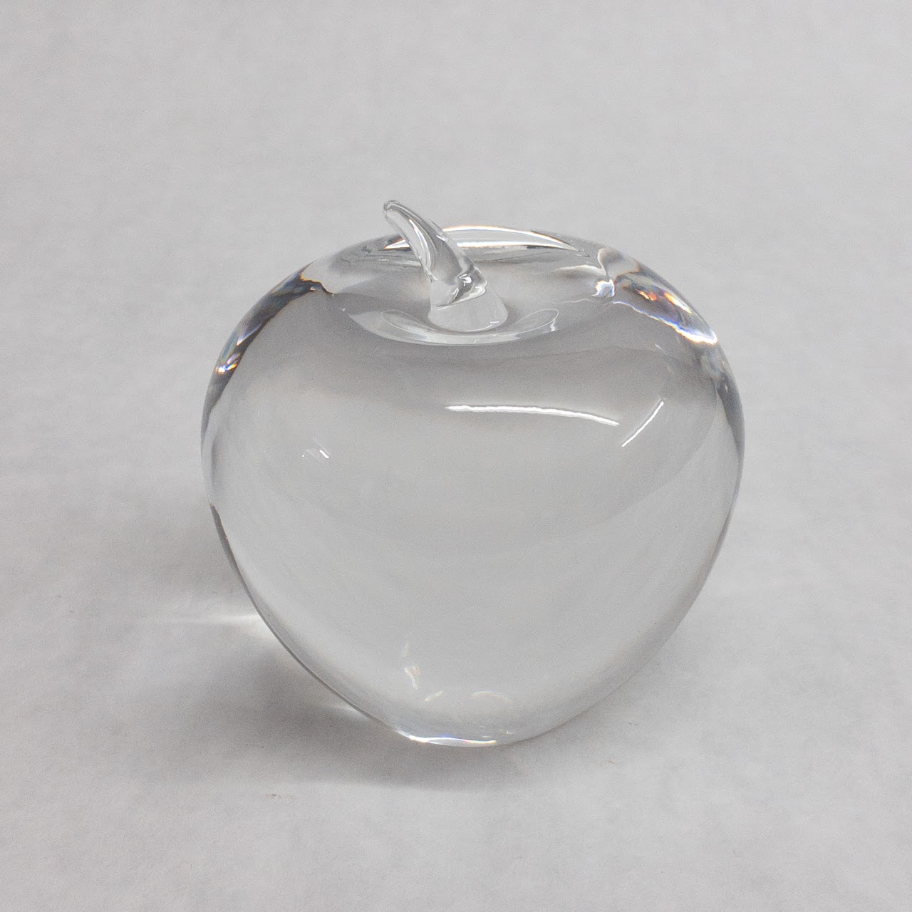 Tiffany & Co. Crystal Apple Paperweight