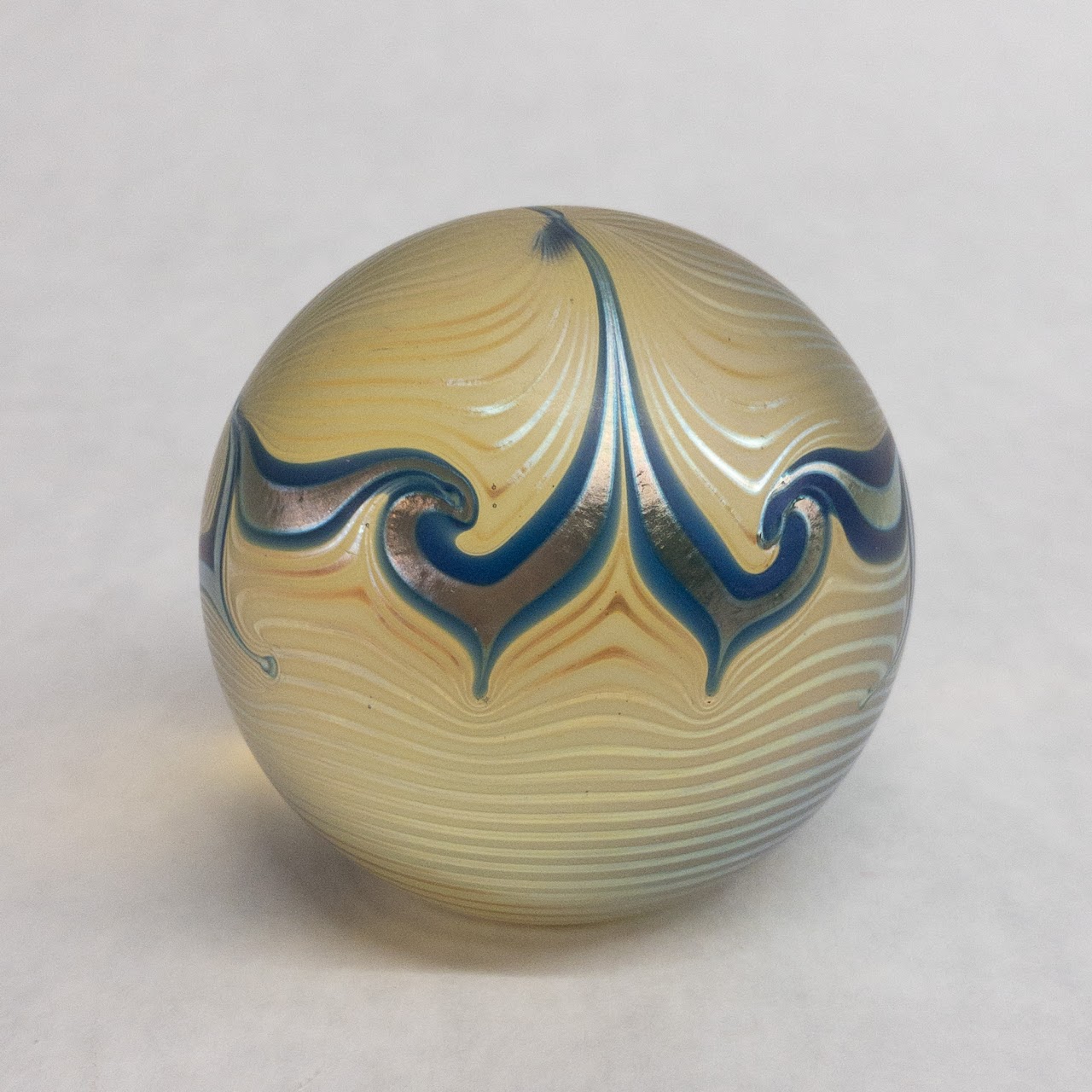 Signed Art Glass Paperweight