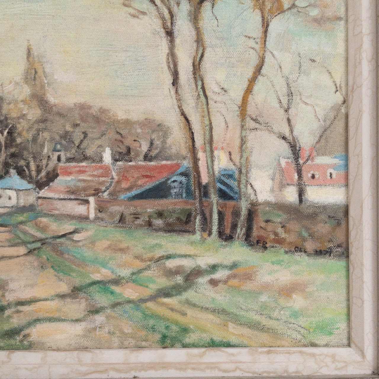 FR Signed Small Town Painting