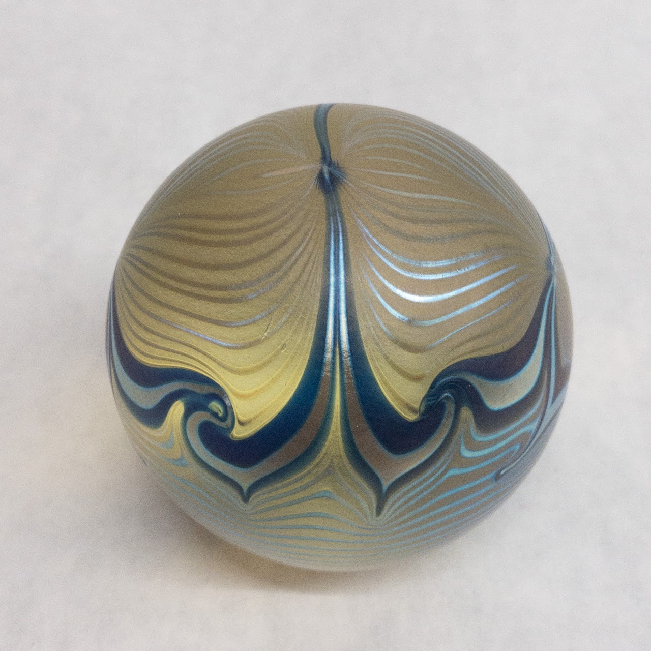 Signed Art Glass Paperweight