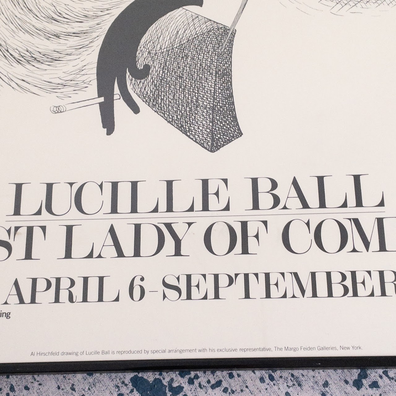 Al Hirschfeld 'Lucille Ball: First Lady of Comedy' Poster