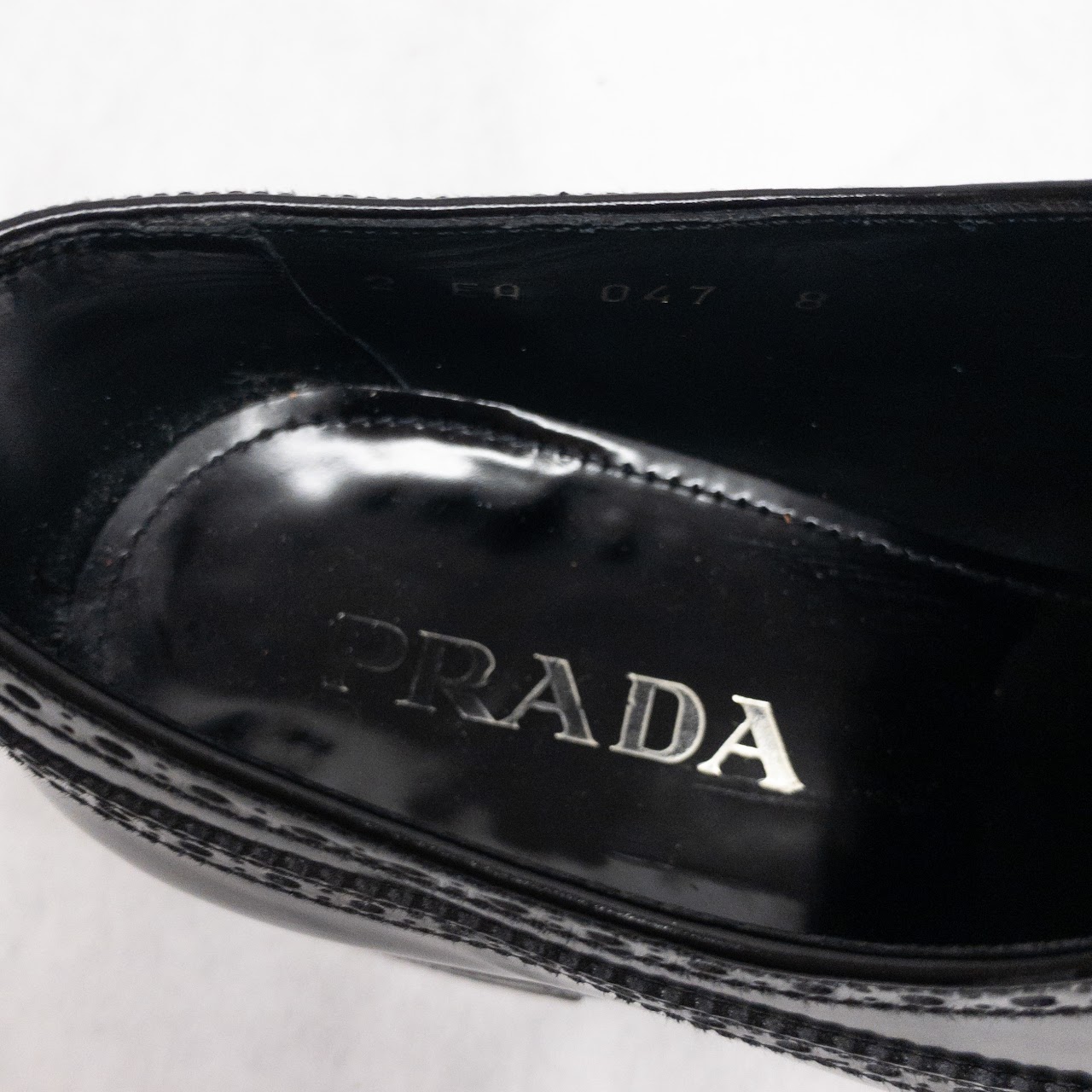 Prada Patent Leather Oxfords