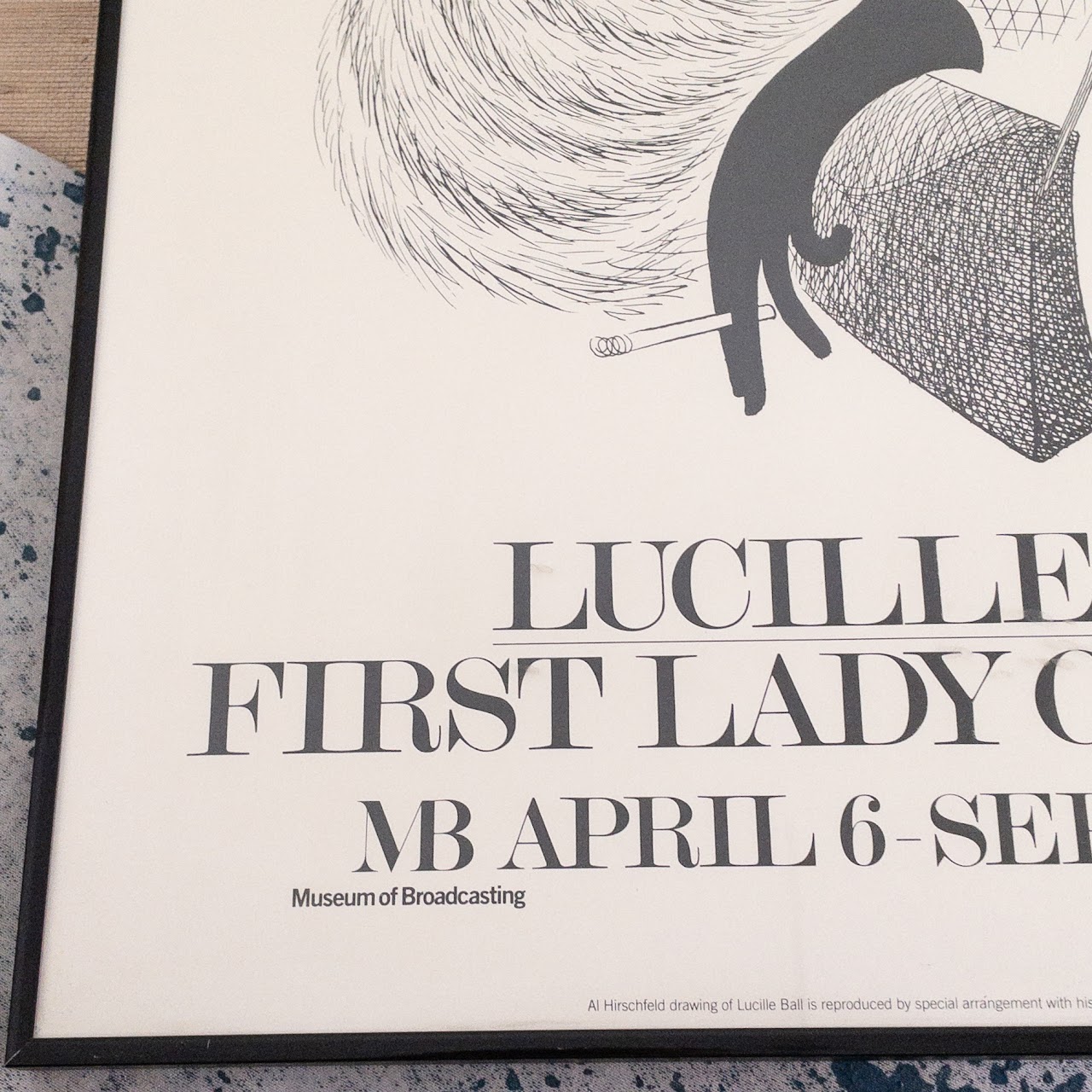 Al Hirschfeld 'Lucille Ball: First Lady of Comedy' Poster