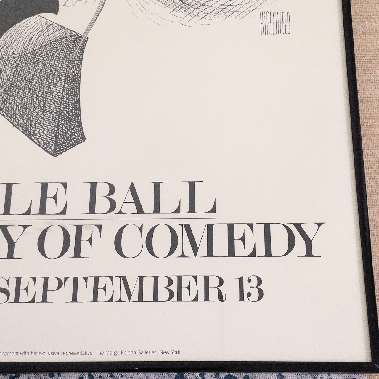 Al Hirschfeld 'Lucille Ball: First Lady of Comedy' Poster