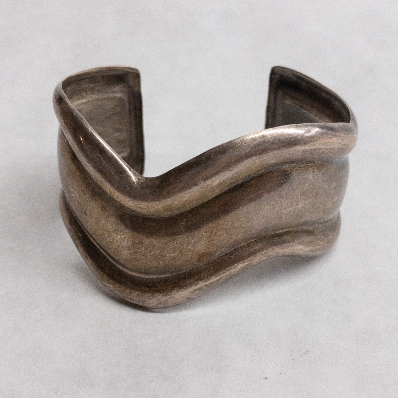 Sterling Silver Wave Cuff