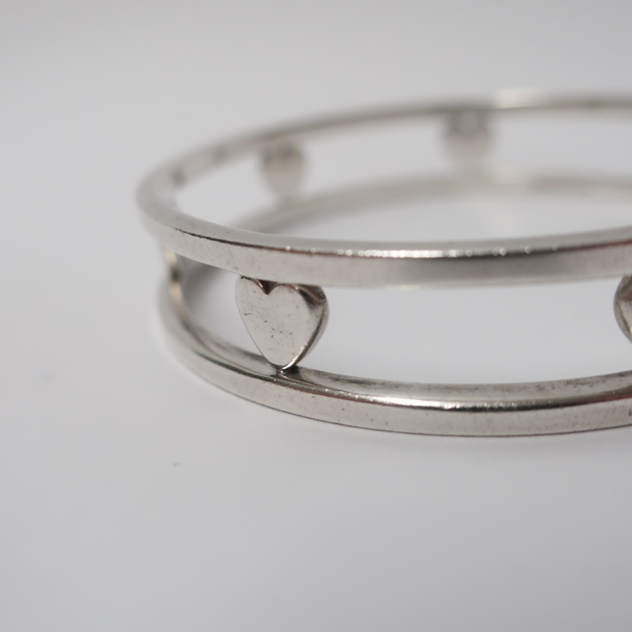 Tiffany & Co. Sterling Silver Hearts Bangle