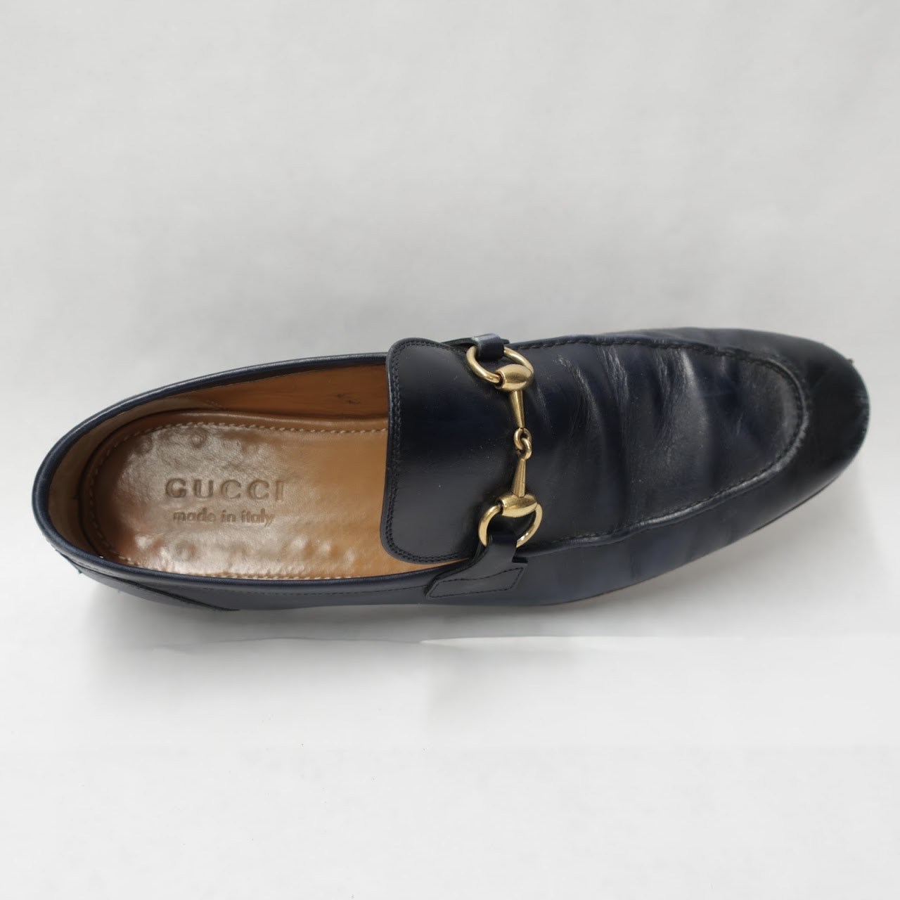Gucci Navy Loafers