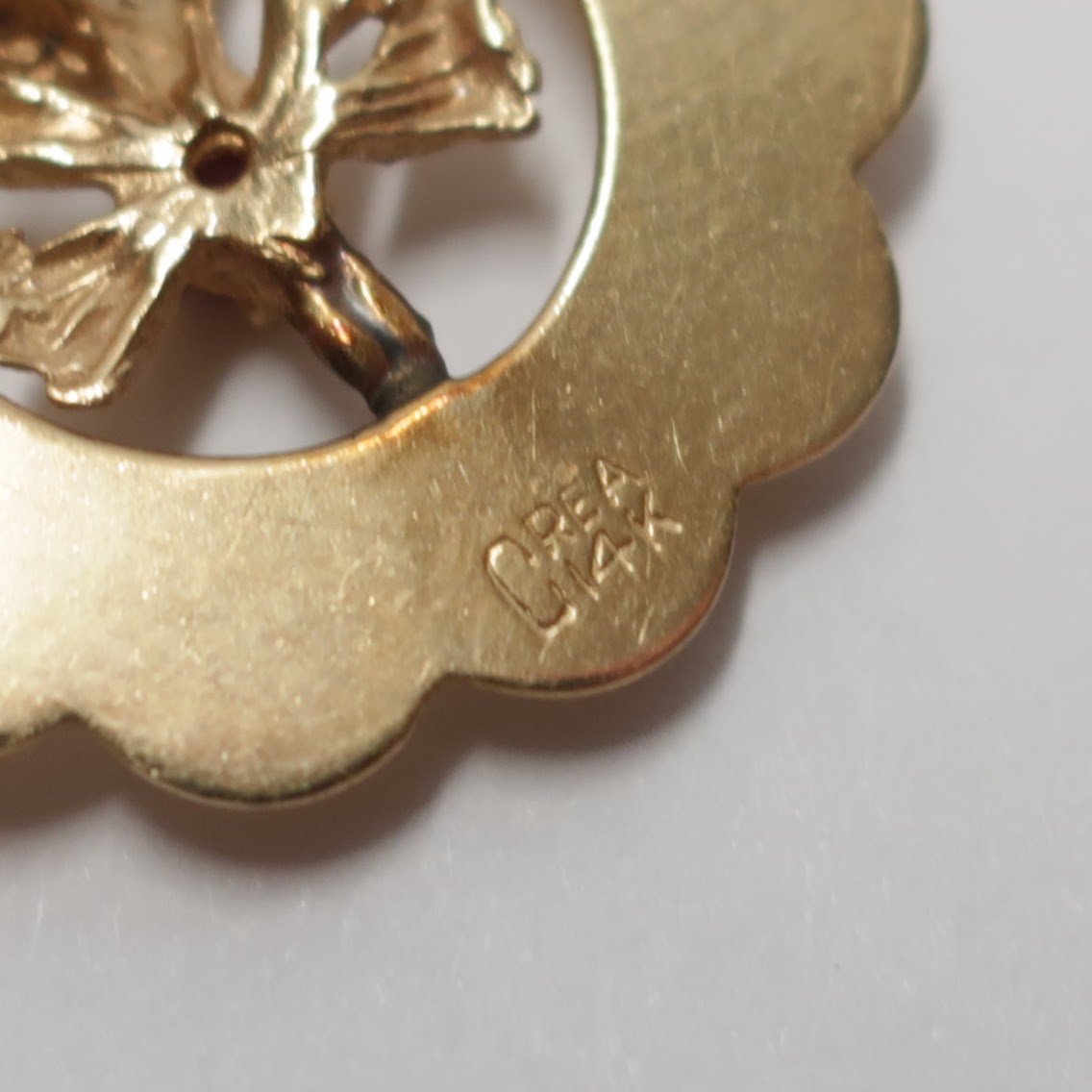 14k Gold 'Mother' Charm