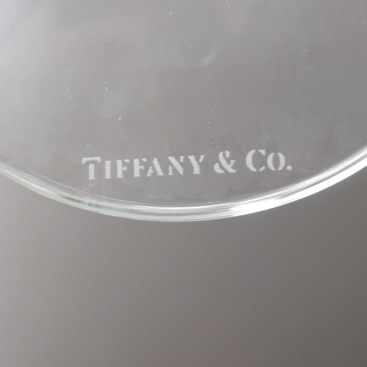 Tiffany & Co. NEW Cut Crystal Champagne Flute Pair