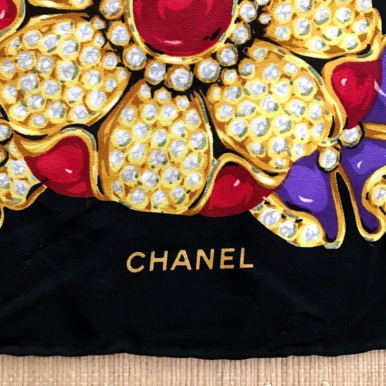 Chanel Jewels Silk Scarf