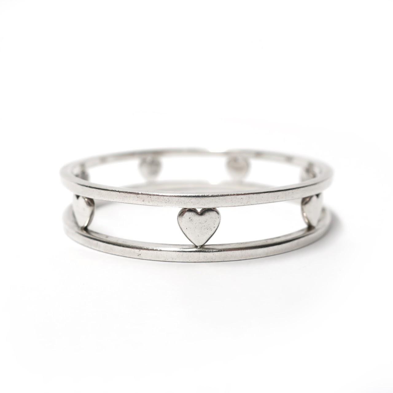 Tiffany & Co. Sterling Silver Hearts Bangle