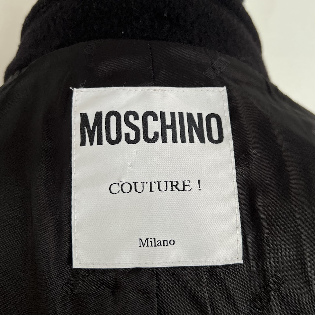 Moschino Couture Virgin Wool-Blend Coat