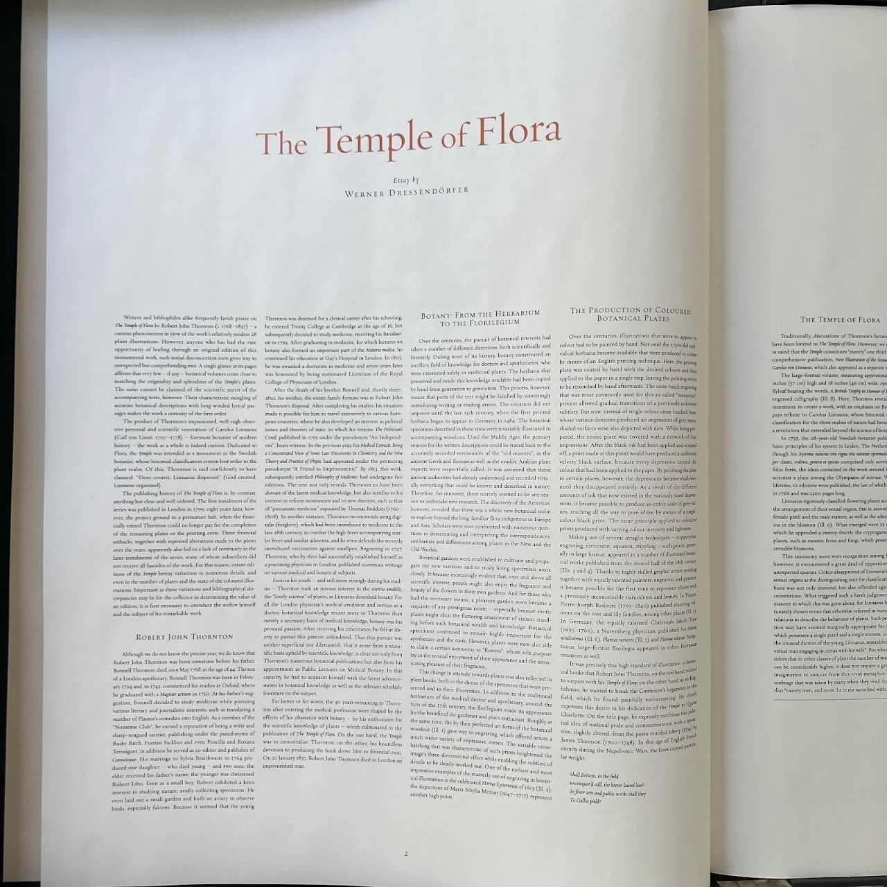 'The Temple of Flora: The Complete Plates' First Edition