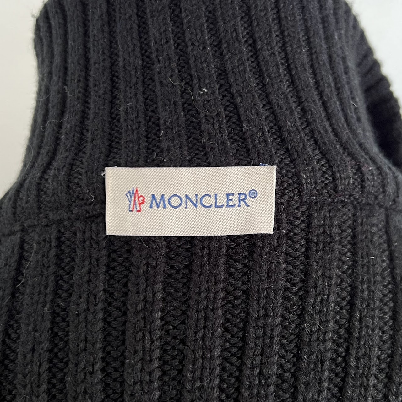 Moncler Knit and Puffer-Front Jacket