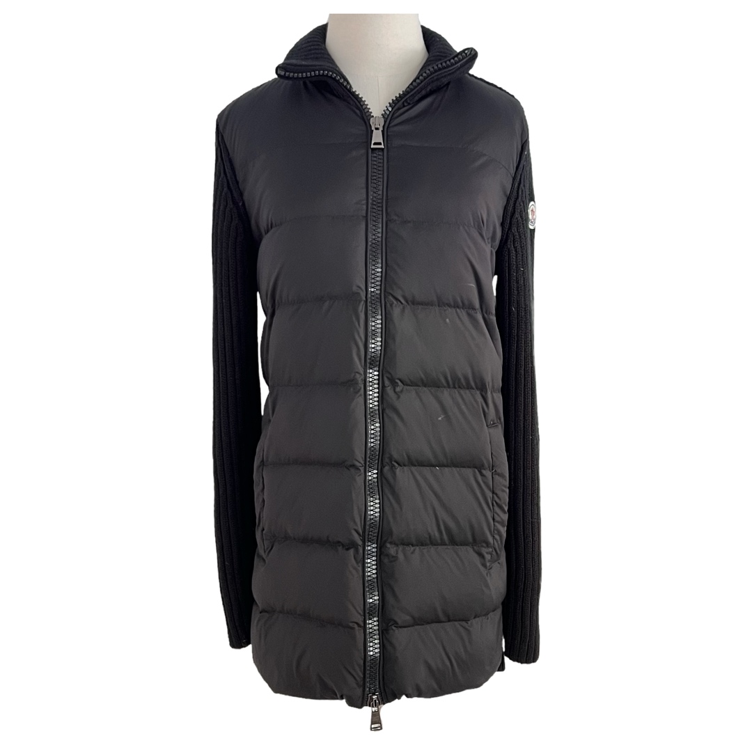 Moncler Knit and Puffer-Front Jacket