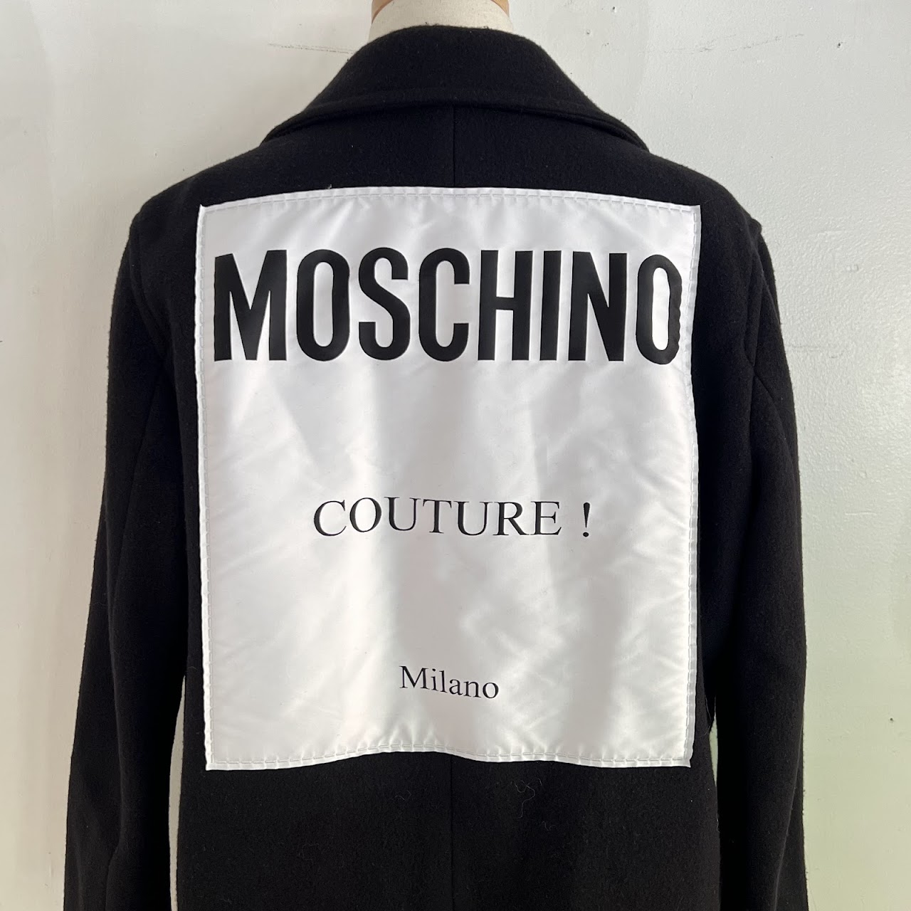 Moschino Couture Virgin Wool-Blend Coat