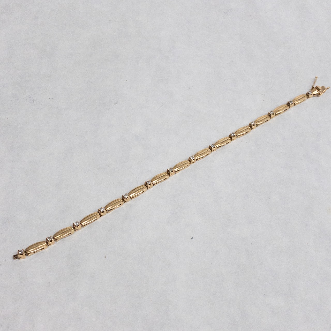 14K Gold and Diamond DAMAGED Bracelet