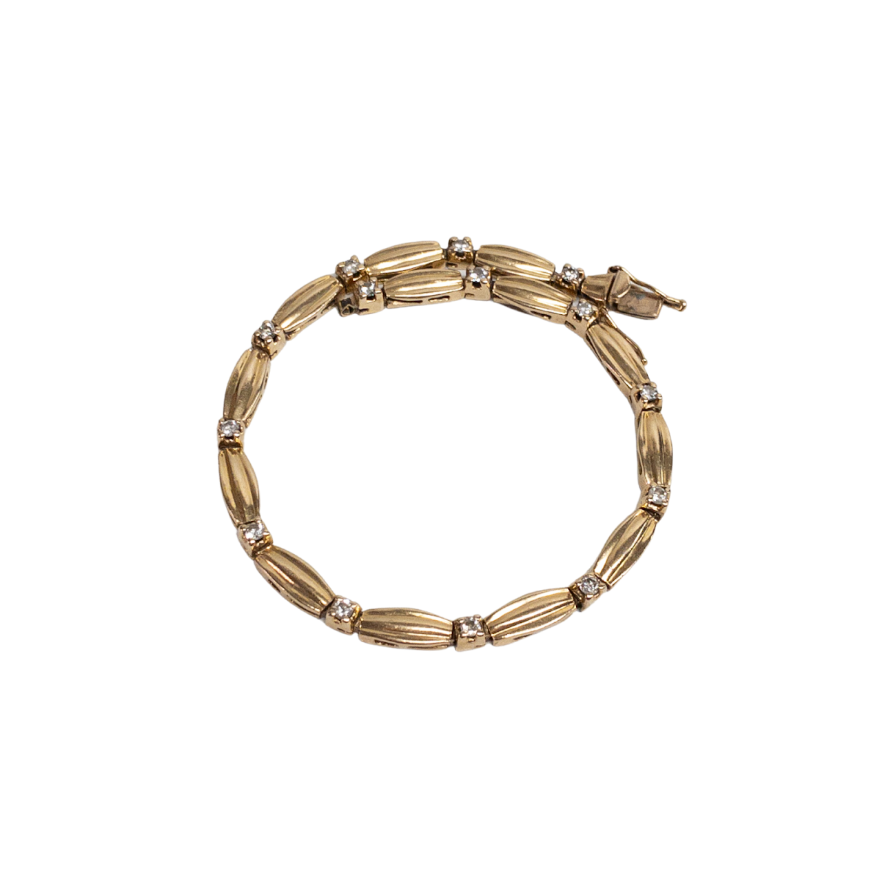 14K Gold and Diamond DAMAGED Bracelet