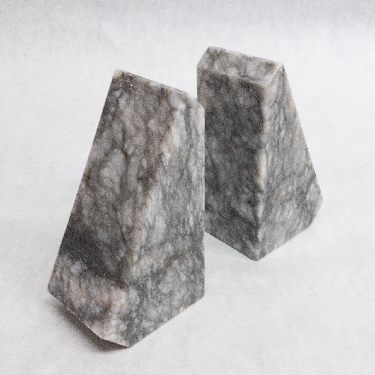 Vintage Italian Marble Bookends