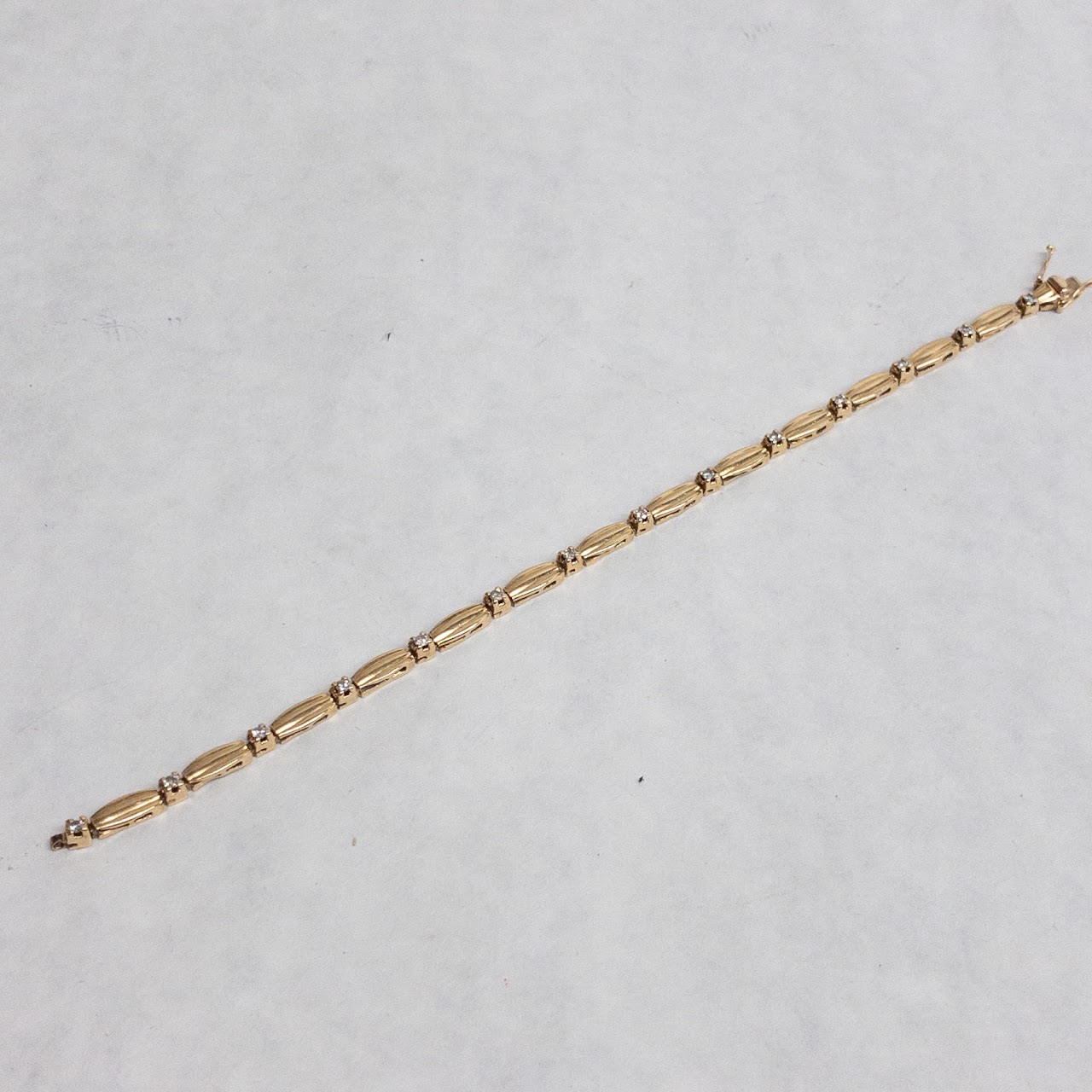 14K Gold and Diamond DAMAGED Bracelet