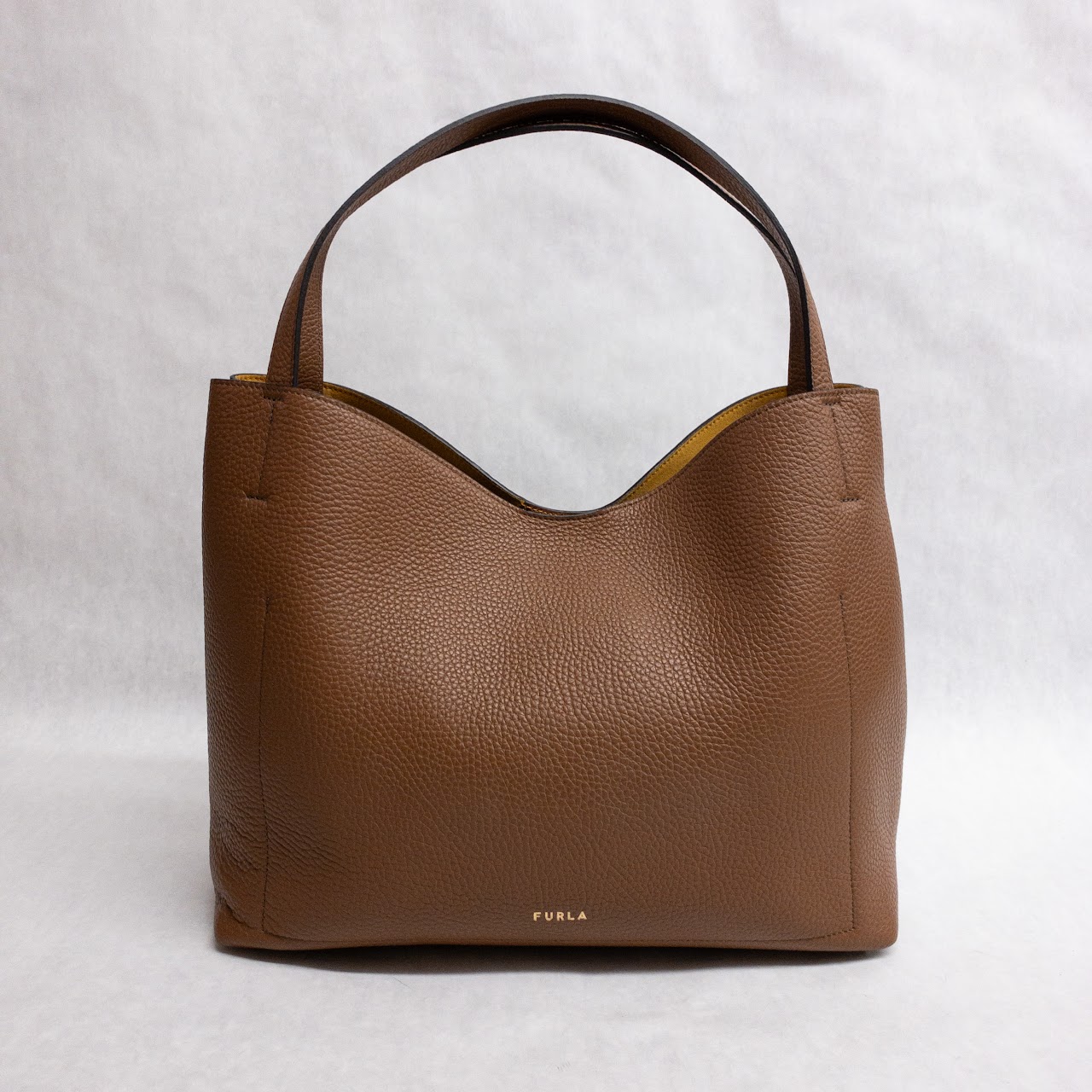 Furla, Bags, Furla Brown Suede Hobo Bag