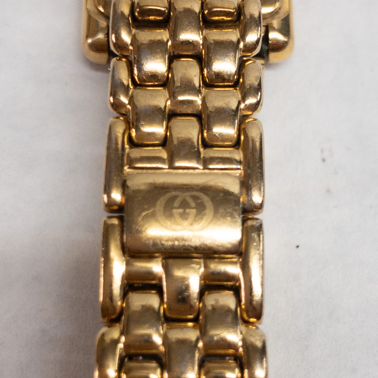 Gucci Gold-Tone Square Watch