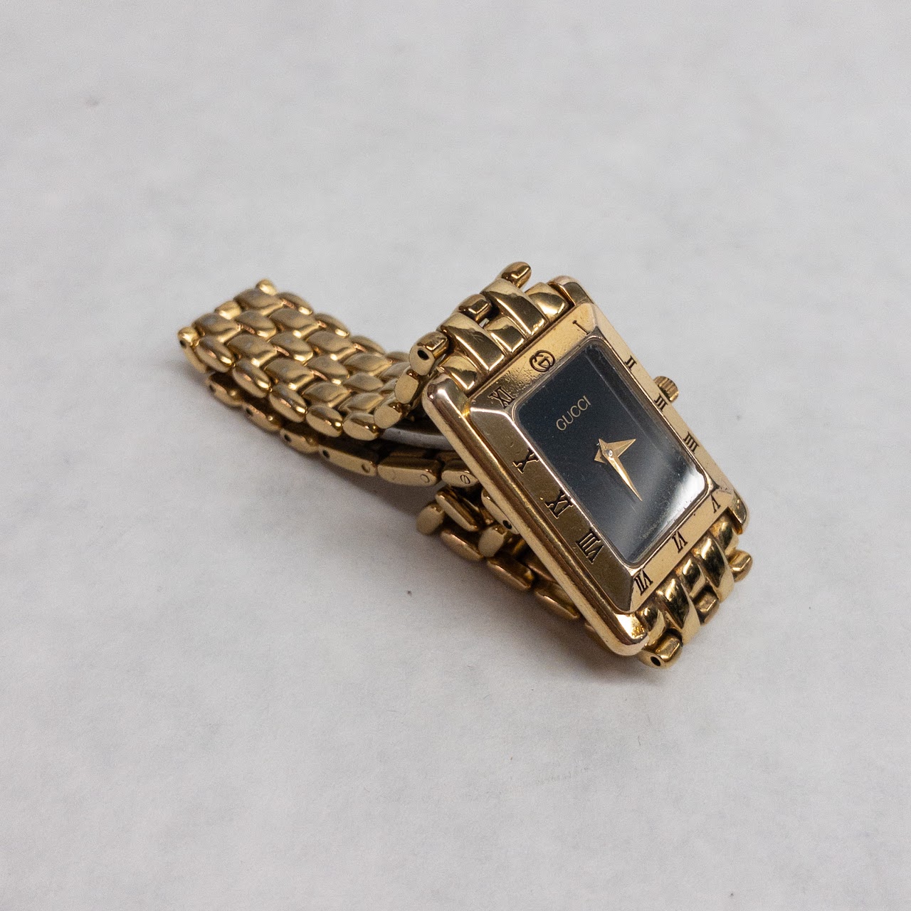 Gucci Gold-Tone Square Watch