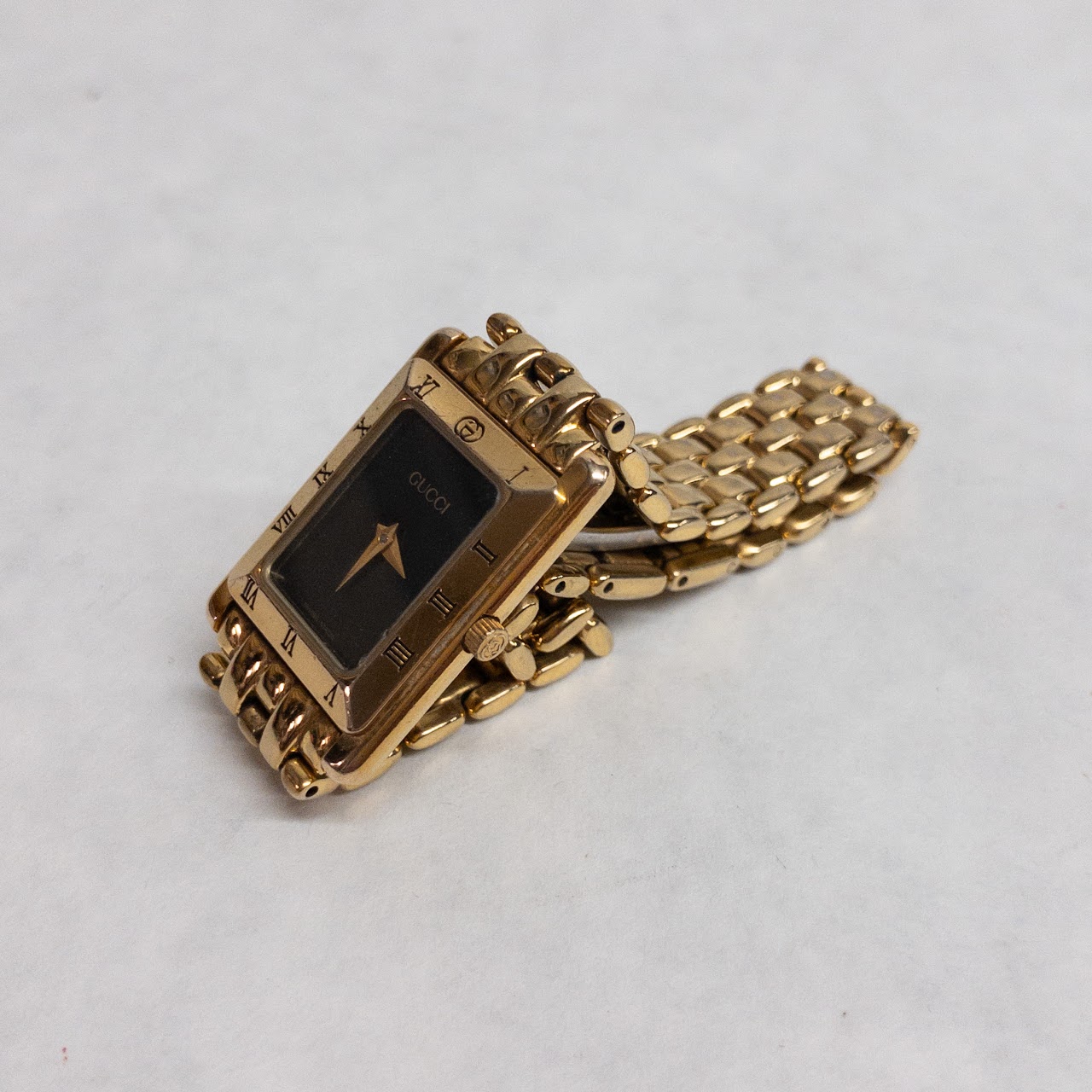 Gucci Gold-Tone Square Watch