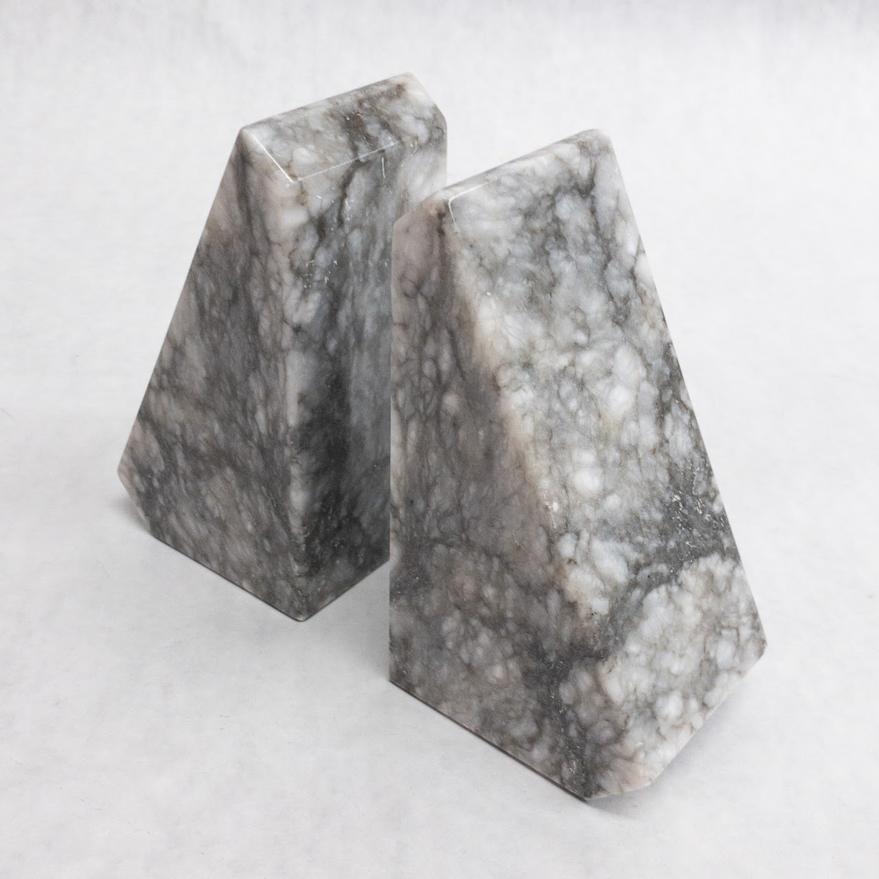 Vintage Italian Marble Bookends