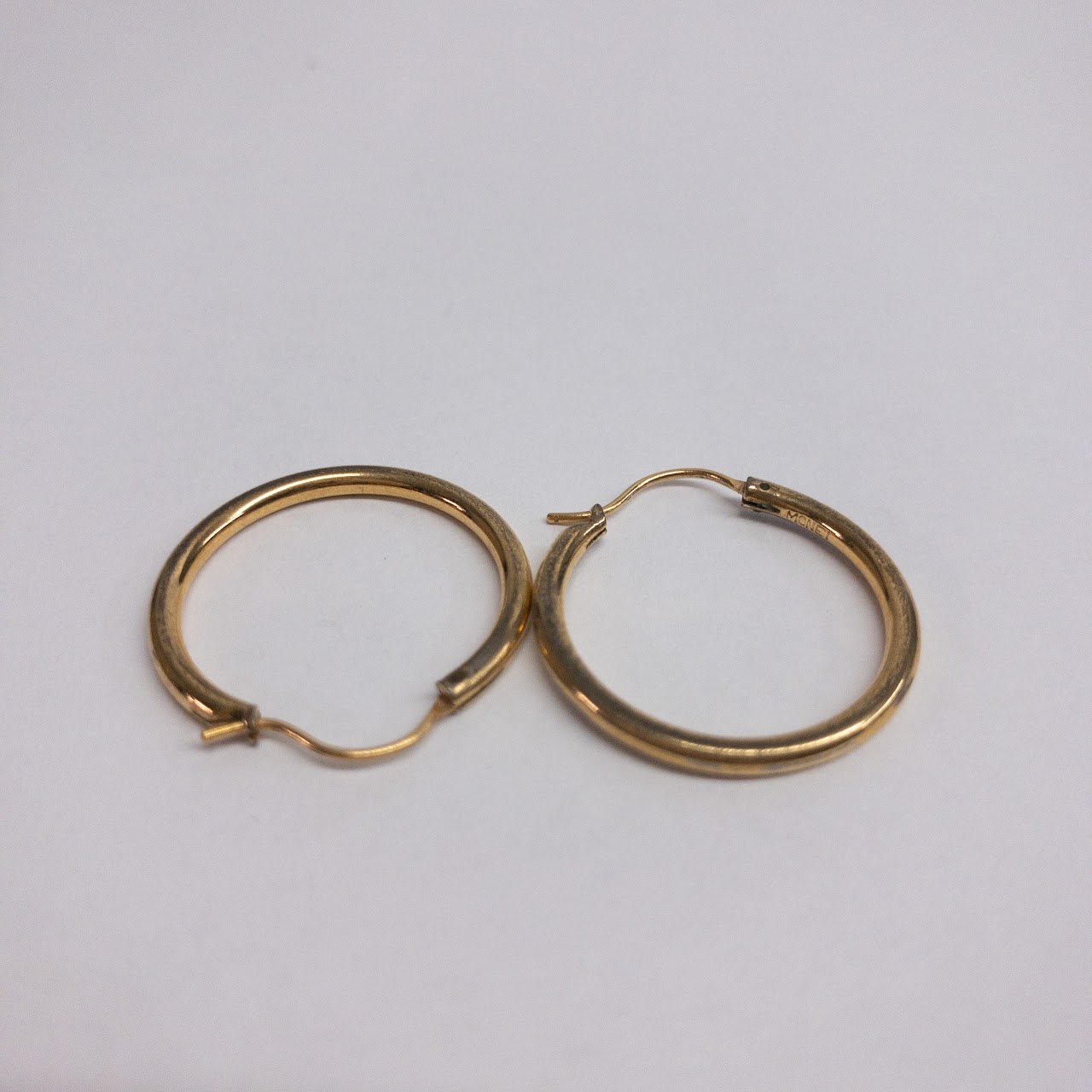 Monet 9K Gold Hoop Earrings