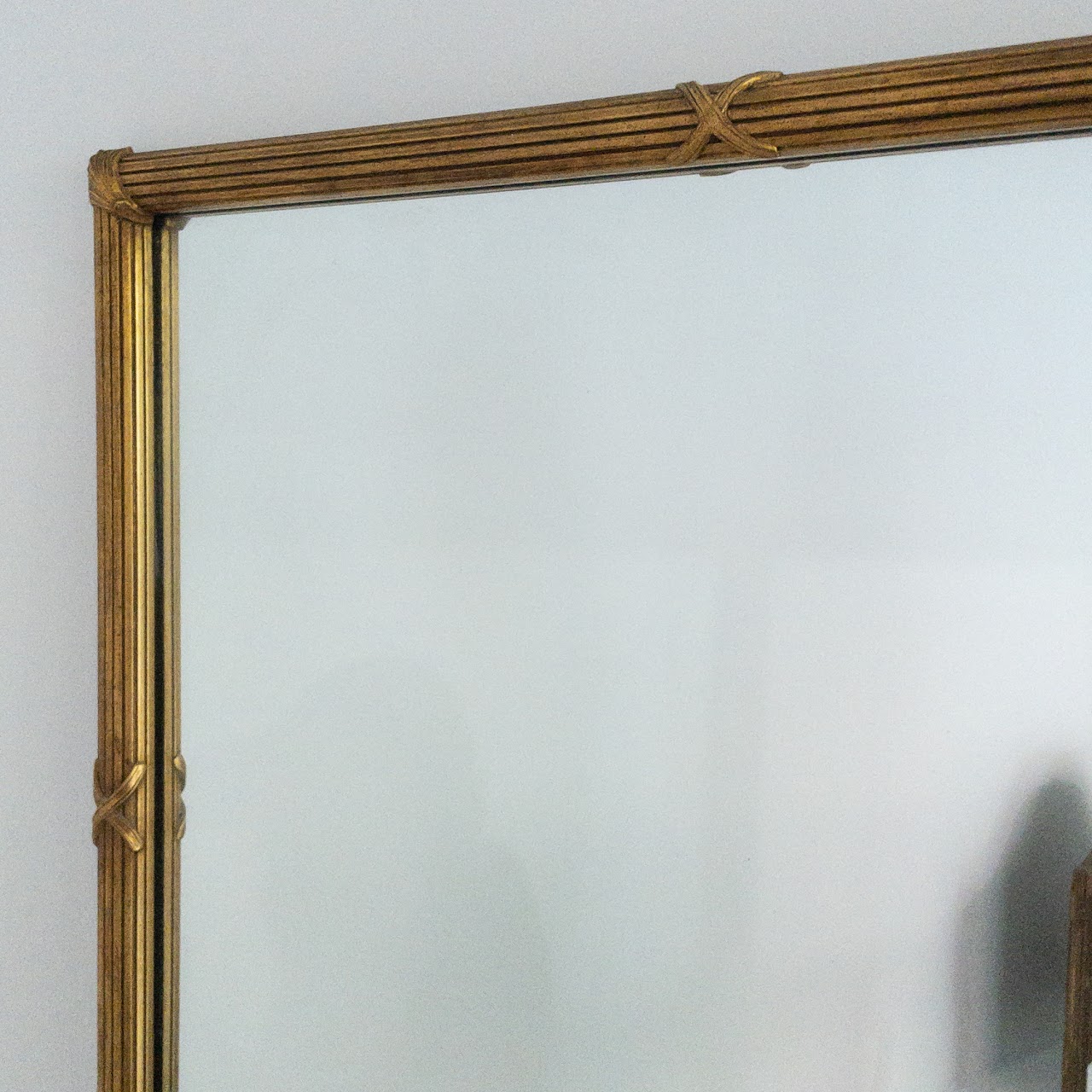 Regency Style Reeded Giltwood Mirror