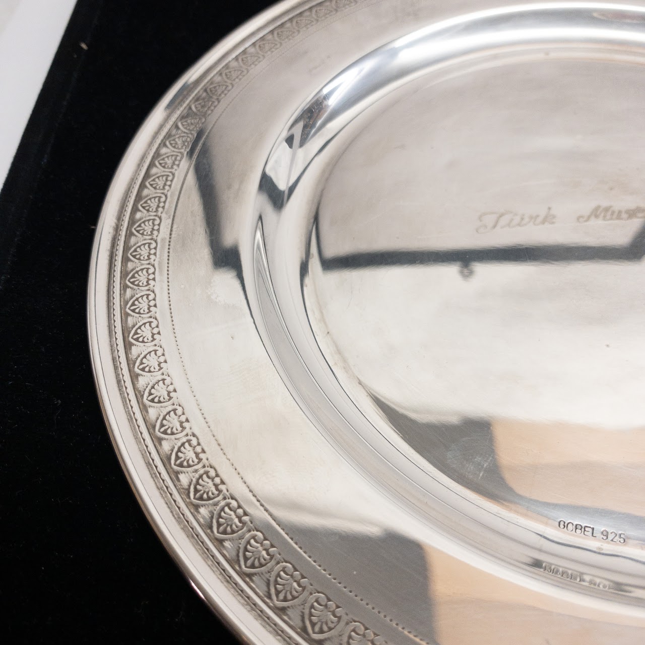 Sterling Silver Engraved Plate