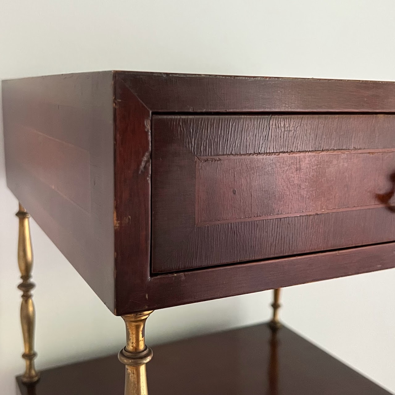 Inlaid Mahogany Nightstand