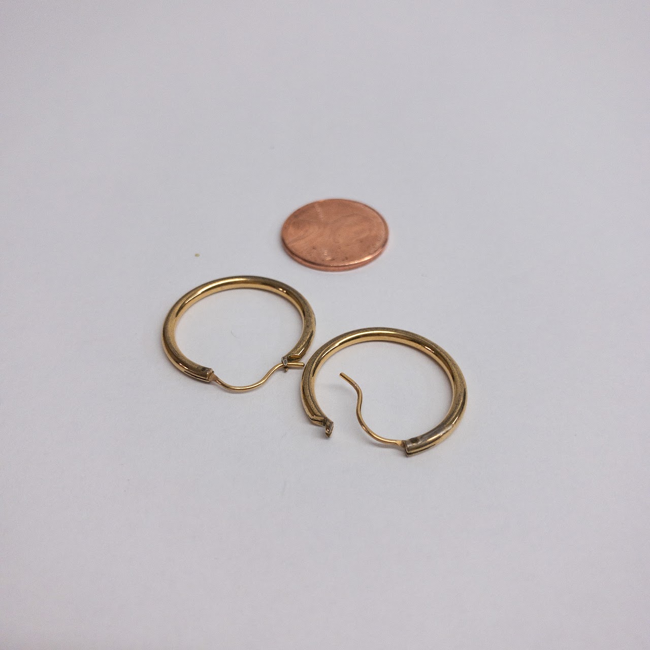 Monet 9K Gold Hoop Earrings