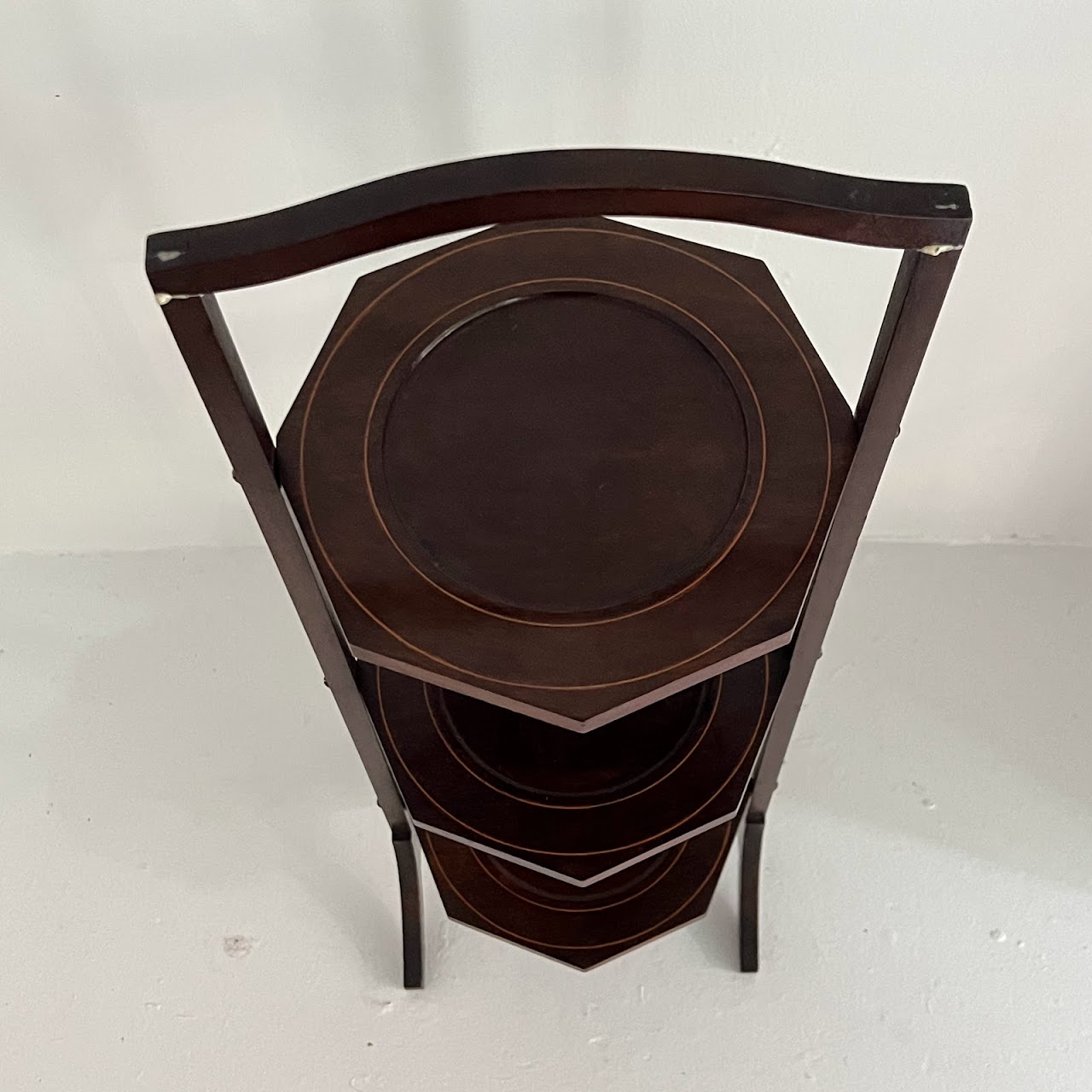 Edwardian Style Mahogany Cake Stand