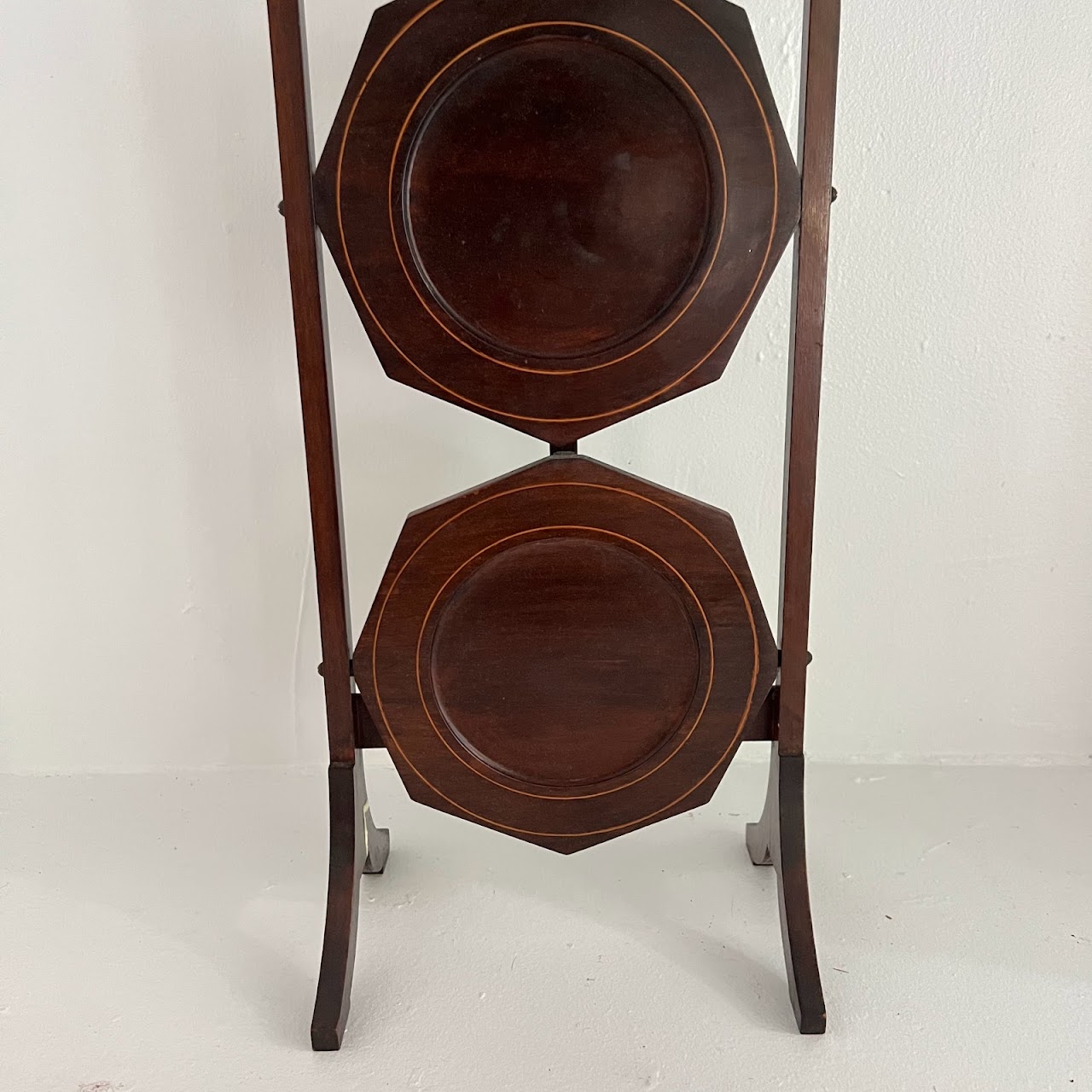 Edwardian Style Mahogany Cake Stand