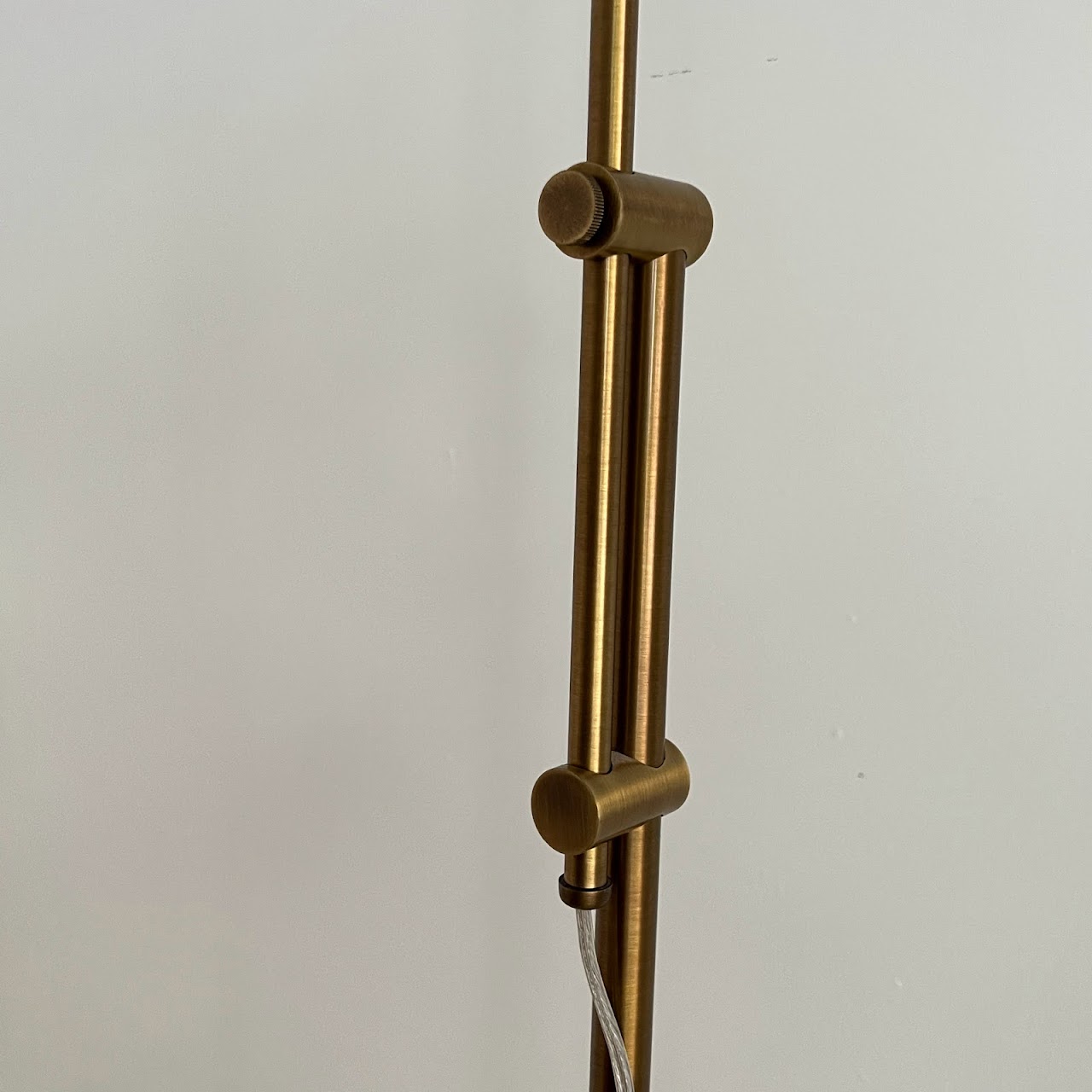 Contemporary Brass Pharmacy Style Floor Lamp